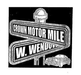 CROWN MOTOR MILE W. WEND trademark