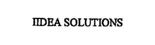 IIDEA SOLUTIONS trademark