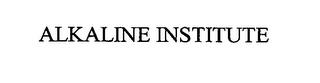 ALKALINE INSTITUTE trademark