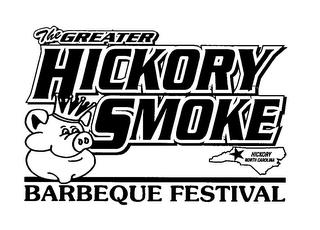 THE GREATER HICKORY SMOKE BARBEQUE FESTIVAL HICKORY NORTH CAROLINA trademark