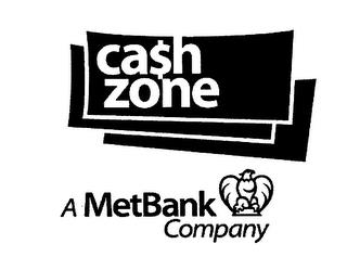 CA$H ZONE A METBANK COMPANY trademark