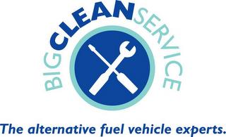 BIG CLEAN SERVICE THE ALTERNATIVE FUEL VEHICLE EXPERTS. trademark