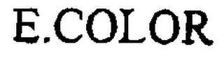 E.COLOR trademark