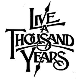 LIVE A THOUSAND YEARS trademark