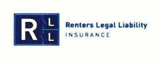 R L L RENTERS LEGAL LIABILITY INSURANCE trademark