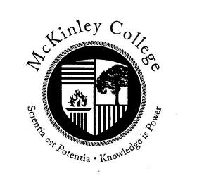 MCKINLEY COLLEGE SCIENTIA EST POTENTIA KNOWLEDGE IS POWER trademark