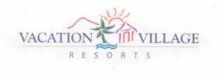 VACATION VILLAGE RESORTS trademark