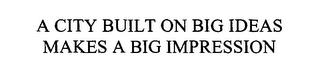 A CITY BUILT ON BIG IDEAS MAKES A BIG IMPRESSION trademark