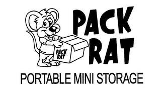 PACK RAT PORTABLE MINI STORAGE trademark