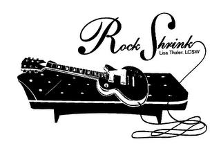 ROCK SHRINK LISA THALER, LCSW trademark