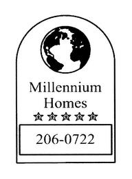 MILLENNIUM HOMES 206-0722 trademark