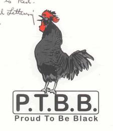 P.T.B.B. PROUD TO BE BLACK trademark