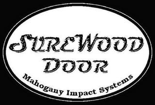 SUREWOOD DOOR MAHOGANY IMPACT SYSTEMS trademark