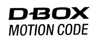 D-BOX MOTION CODE trademark