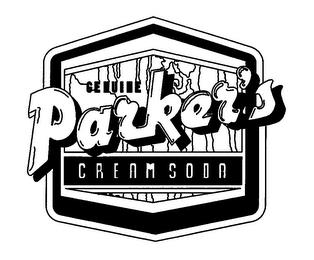 PARKER'S GENUINE CREAM SODA trademark