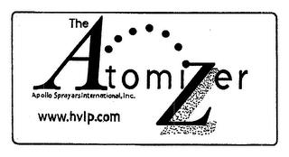 THE ATOMIZER APOLLO SPRAYERS INTERNATIONAL, INC. WWW.HVLP.COMAL, INC. WWW.HVLP.COM trademark