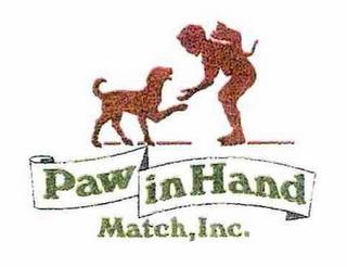 PAW IN HAND MATCH, INC. trademark