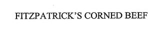 FITZPATRICK'S CORNED BEEF trademark