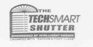 THE TECHSMART SHUTTER ENGINEERED BY INTELLIGENT DESIGN ENHANCED WITH "CARBON & FIBER GLASS" trademark