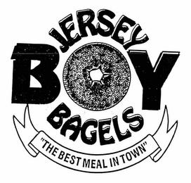 JERSEY BOY BAGELS "THE BEST MEAL IN TOWN" trademark