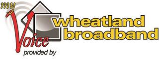 MY VOICE PROVIDED BY WHEATLAND BROADBAND trademark