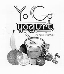 YO GO YOGURT SINGLE SERVE trademark