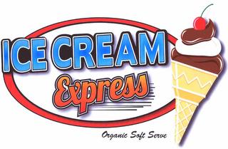 ICE CREAM EXPRESS ORGANIC SOFT SERVE trademark