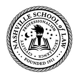 NASHVILLE SCHOOL OF LAW FOUNDED 1911 PROFESSIONALISM · EXCELLENCE · CIVILITY · trademark