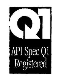 Q1 API SPEC Q1 REGISTERED trademark