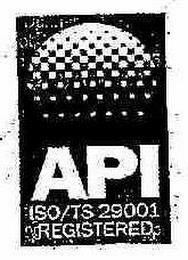 API ISO/TS 29001 REGISTERED trademark