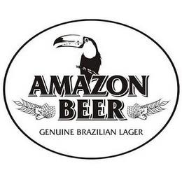 AMAZON BEER GENUINE BRAZILIAN LAGER trademark