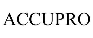 ACCUPRO trademark