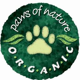 PAWS OF NATURE O R G A N I C trademark