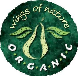 WINGS OF NATURE O·R·G·A·N·I·C trademark