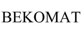 BEKOMAT trademark