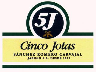 5 J CINCO JOTAS SANCHEZ ROMERO CARVAJAL JABUGO S.A. DESDE 1879 trademark