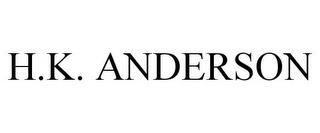 H.K. ANDERSON trademark