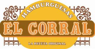 HAMBURGUESAS EL CORRAL LA RECETA ORIGINAL trademark