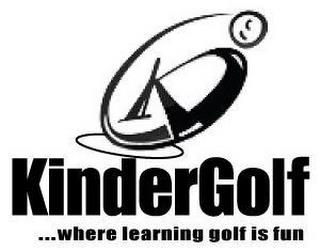 K KINDERGOLF ...WHERE LEARNING GOLF IS FUN trademark