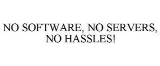 NO SOFTWARE, NO SERVERS, NO HASSLES! trademark