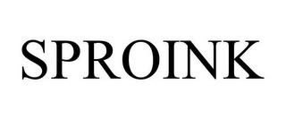 SPROINK trademark