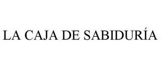 LA CAJA DE SABIDURÍA trademark