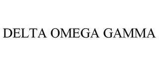 DELTA OMEGA GAMMA trademark