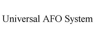 UNIVERSAL AFO SYSTEM trademark