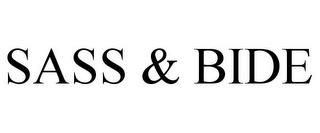 SASS & BIDE trademark