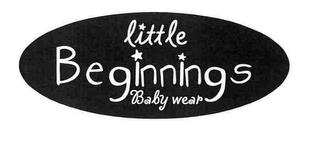 LITTLE BEGINNINGS BABY WEAR trademark