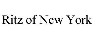 RITZ OF NEW YORK trademark