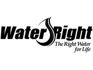 WATER RIGHT THE RIGHT WATER FOR LIFE trademark