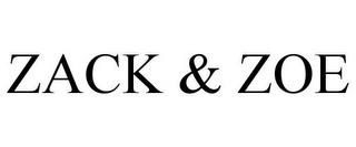 ZACK & ZOE trademark