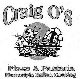 CRAIG O'S PIZZA & PASTARIA HOMESTYLE ITALIAN COOKING trademark